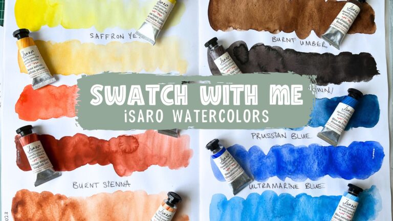 Swatching my Isaro watercolor collection