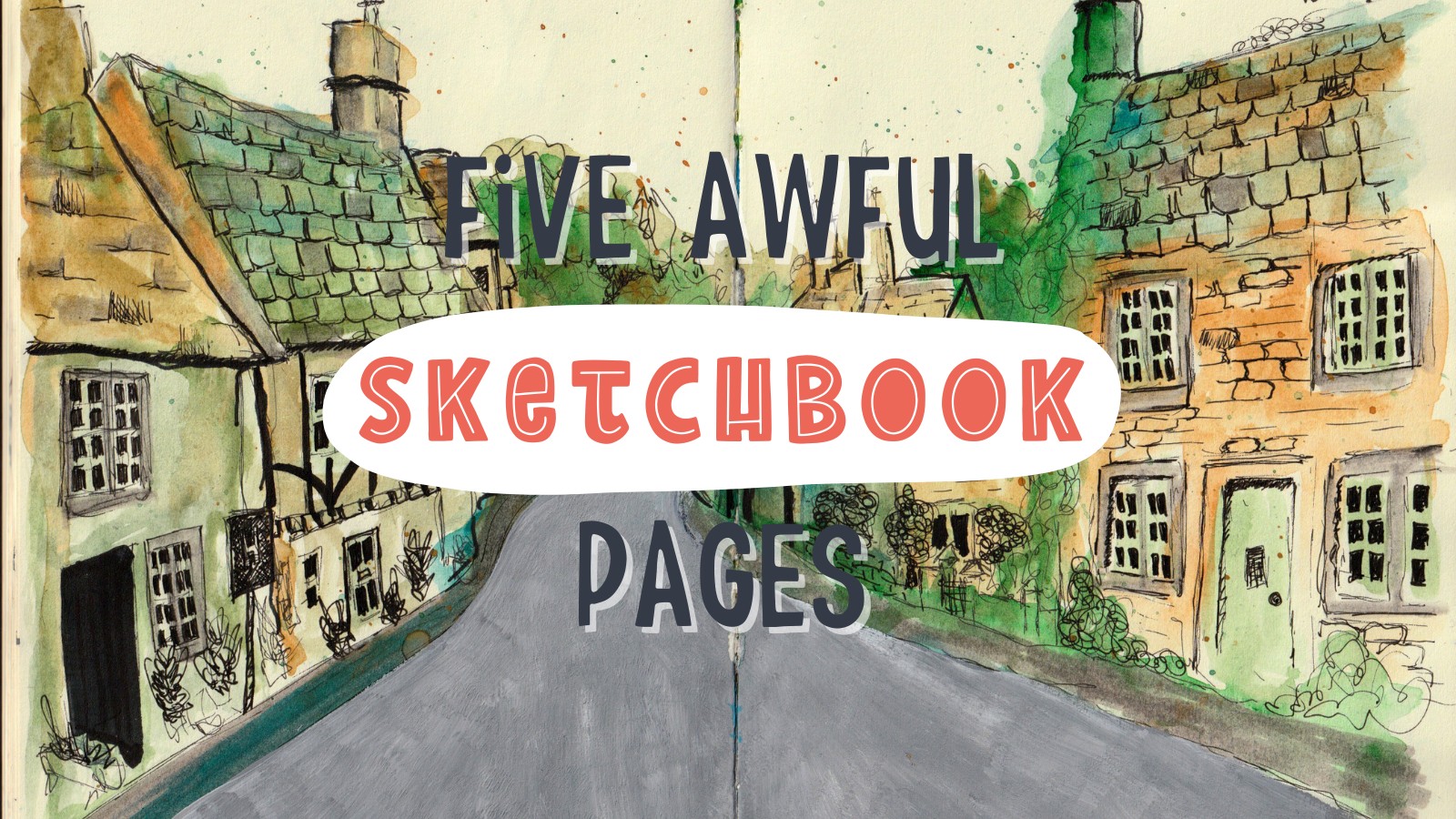 My five worst sketchbook pages in my 2022 sketchbook