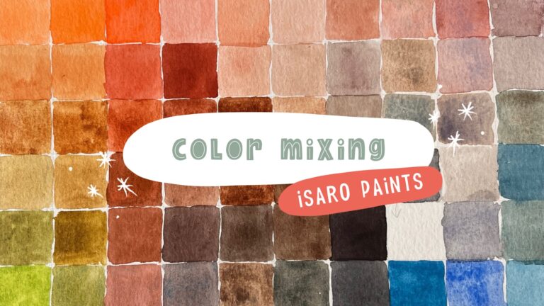 Color mixing my Isaro watercolor tube paints