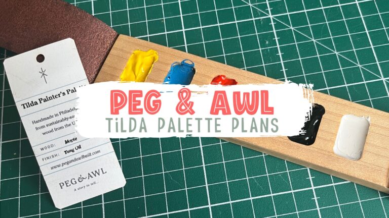 Setting up my Peg & Awl Tilda palette with watercolors