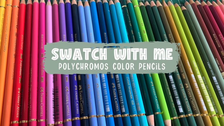 Swatching my collection of Faber Castell Polychromos color pencils