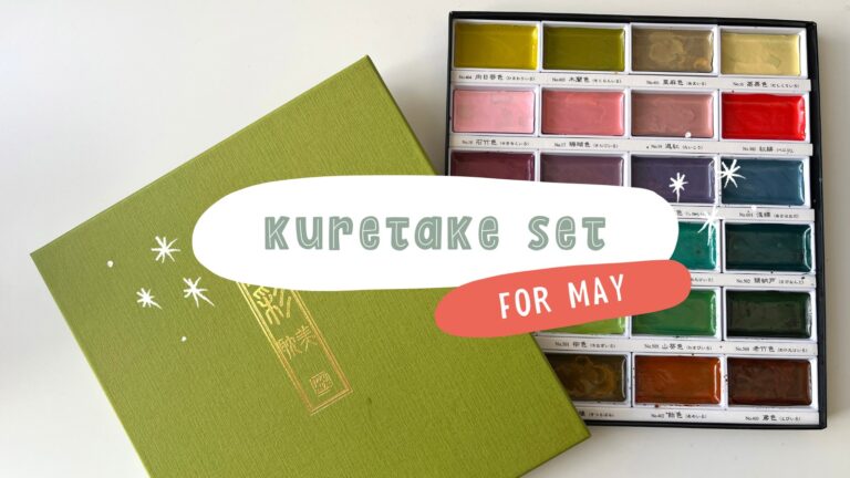 Using the Kuretake Art Nouveau set for my May personal art challenge!
