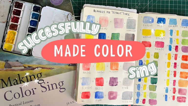 I tried making color sing my personal challenge in June 2024