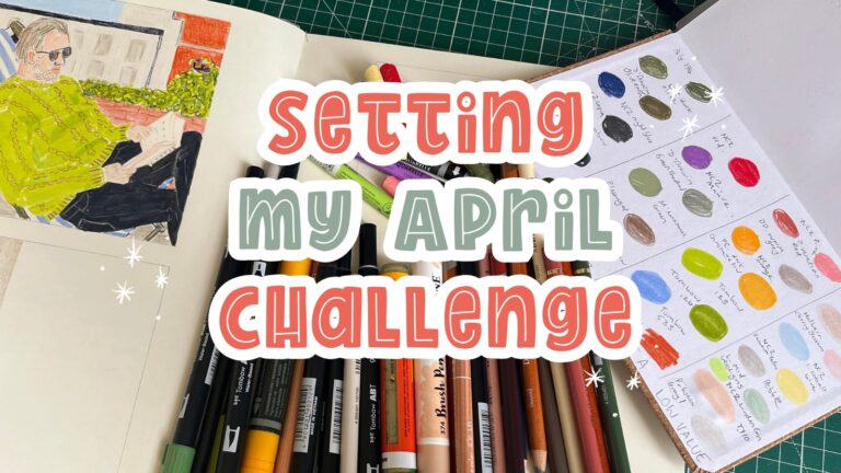 My plans for April 2024 - personal art challenge