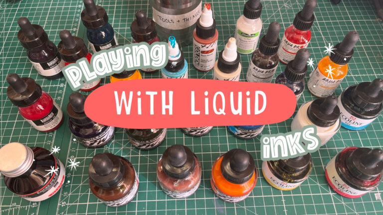 The plan for my August 2024 art challenge includes using inks!