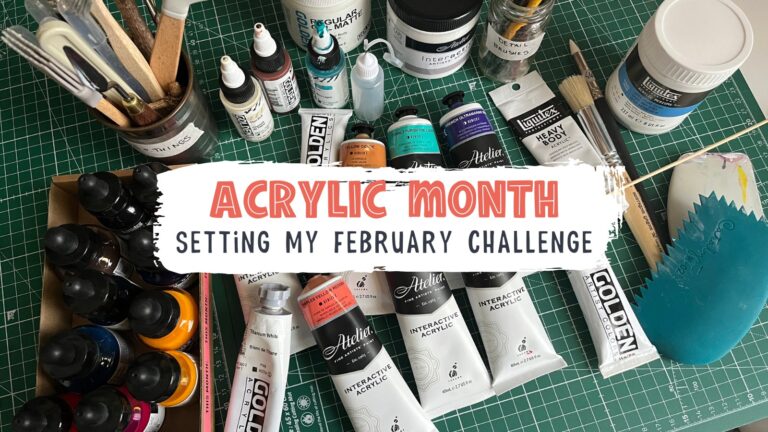 Setting my February 2024 art challenge