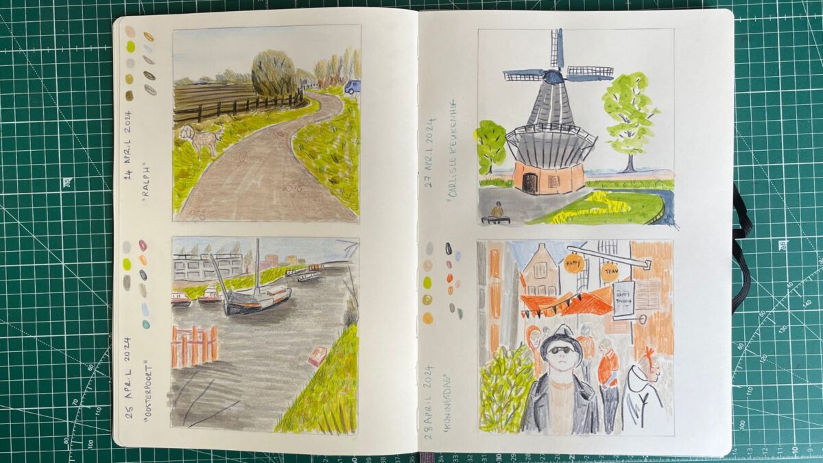 My April 2024 personal art challenge results - a tonal value study month!
