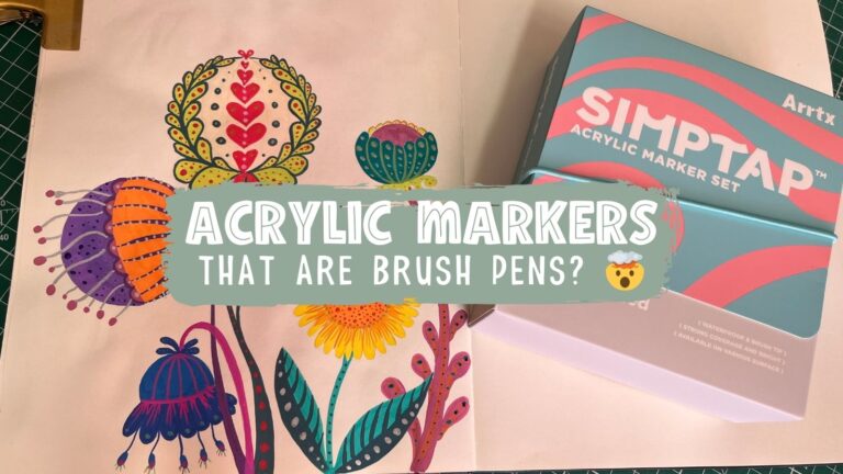 The Arrtx acrylic marker pens are actually brush pens!