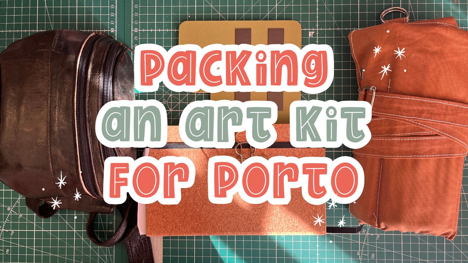 I had fun packing art supplies for porto