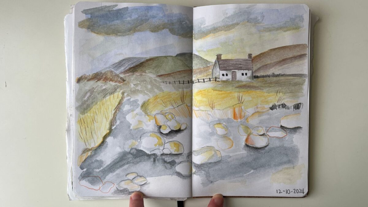 Another sketch done while in the UK, this was from an old UK countryside book I bought a while ago