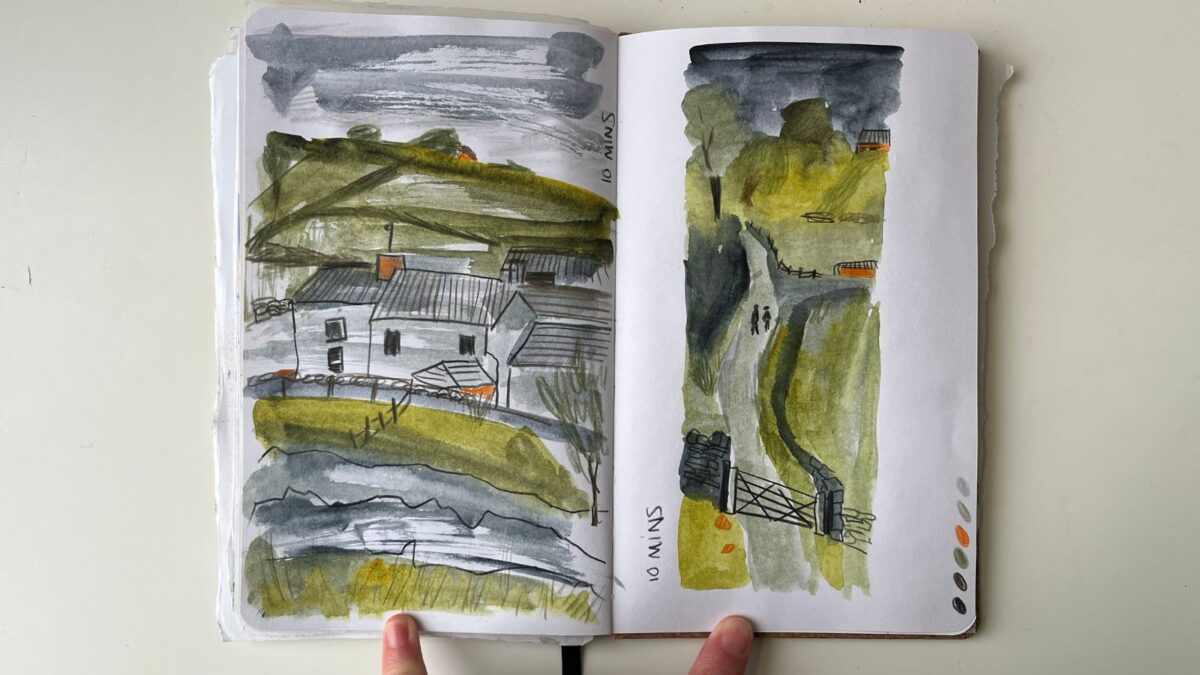 A final page, this was the 'drawing narratives' session in Emma Carlisle's Patreon.