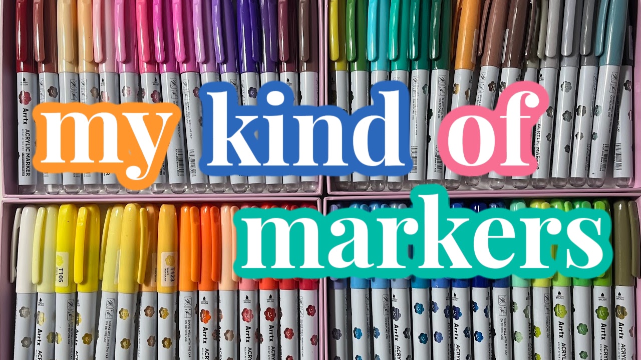 Amazing Arrtx liquid ink acrylic markers