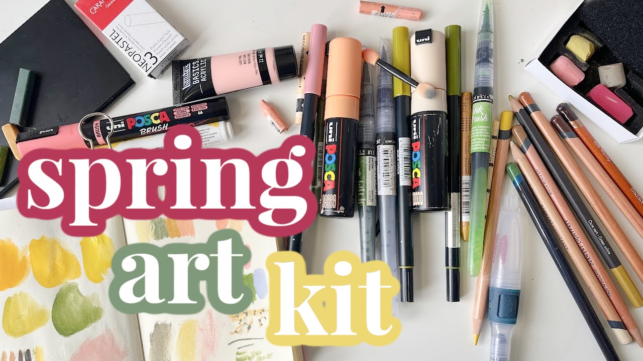 My spring art kit colour palette